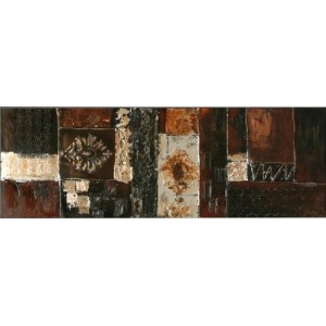 Cuadro abstracto marrón