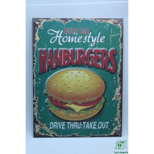 Cartel hamburguesa