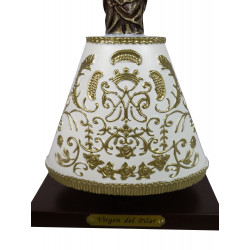 Virgen del Pilar con manto