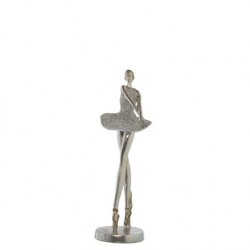 Figura Bailarina Plateado