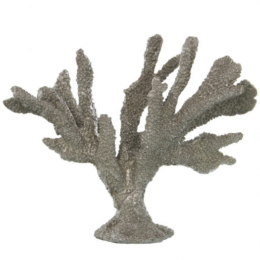 Figura Coral Gris y plateado