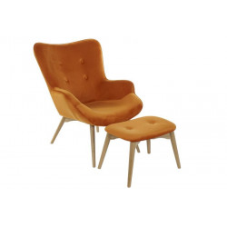 Set 2 Sillón Naranja marron