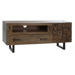 Mueble Tv Natural negro