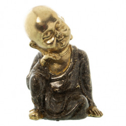 Figura Buda Negro y Dorado
