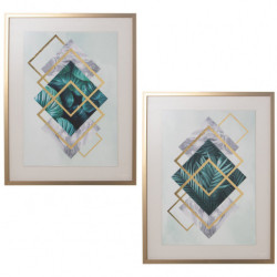 Set 2 Cuadros Con Varios Colores