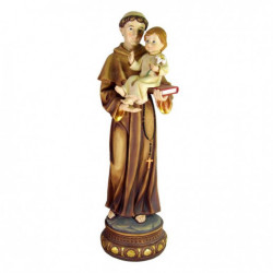 Figura San Antonio con niño resina 60 cm