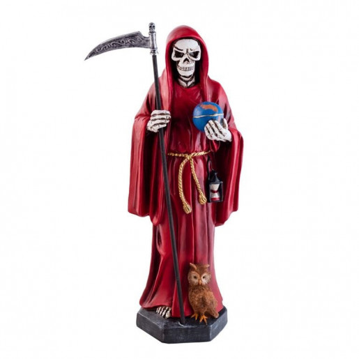 Figura Santísima Muerte resina roja 39 cm