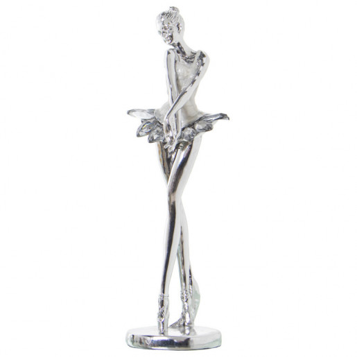 Figura bailarina Plateado