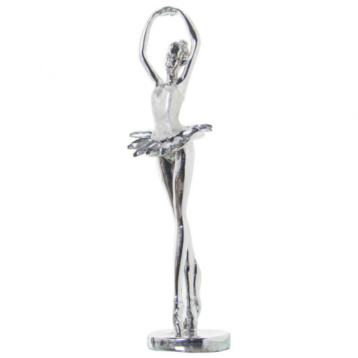 Figura bailarina Plateado