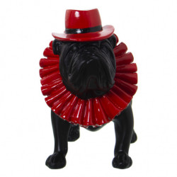 Figura perro Negro y rojo
