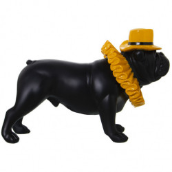 Figura perro Negro y amarillo