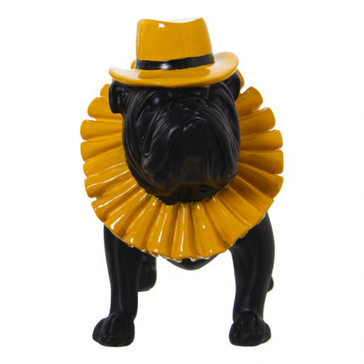 Figura perro Negro y amarillo