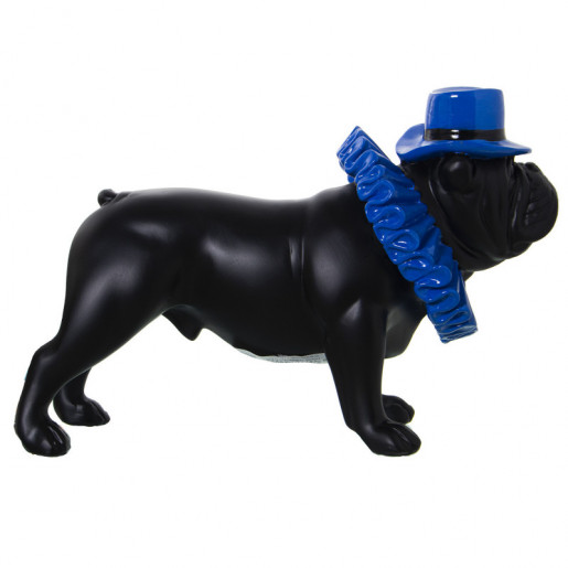 Figura perro Negro y azul