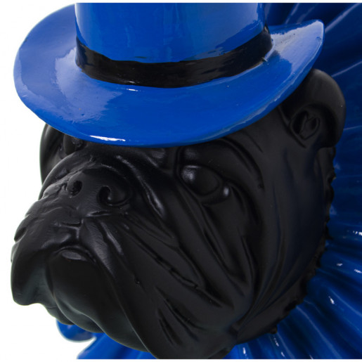 Figura perro Negro y azul