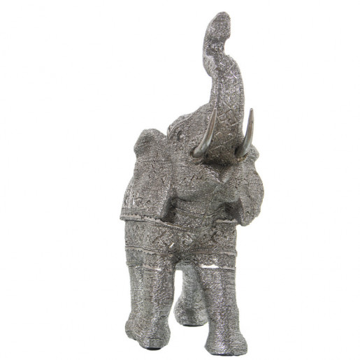 Figura elefante Plateado