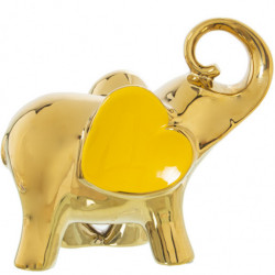 Figura elefante Dorado y amarillo