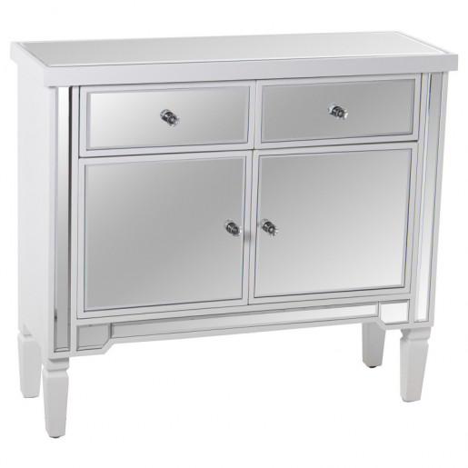 Mueble entrada Espejo y blanco
