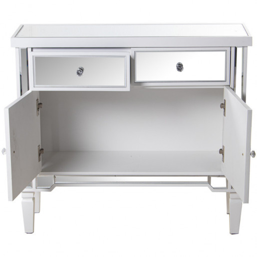 Mueble entrada Espejo y blanco