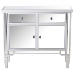 Mueble entrada Espejo y blanco