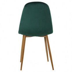Set 4 sillas Verde y natural