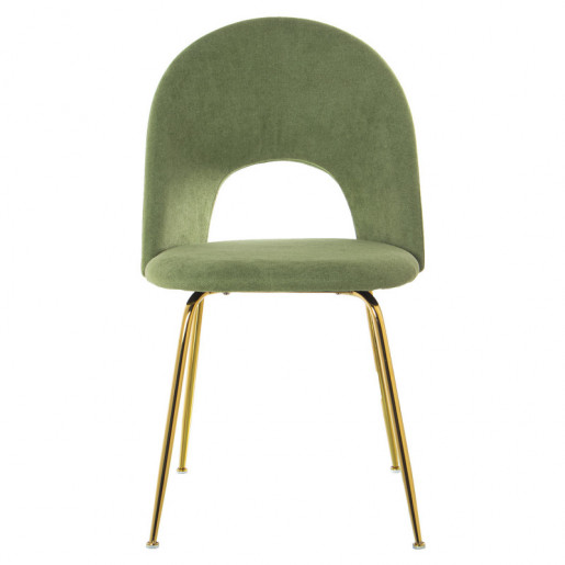 Set 4 sillas Verde y dorado