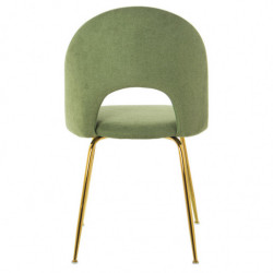 Set 4 sillas Verde y dorado