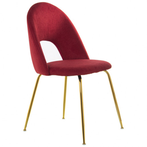 Set 4 sillas Rojo y dorado