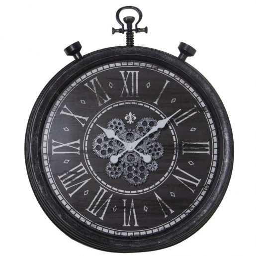 Reloj de pared Negro