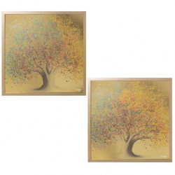 Set 2 cuadros con varios colores