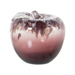 figura manzana rosa y transparente