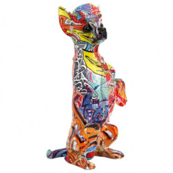 figura perro multicolor