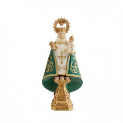 Virgen Covadonga verde 22 cm