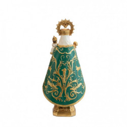 Virgen Covadonga verde 22 cm