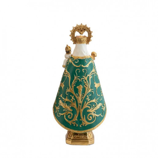 Virgen Covadonga verde 22 cm