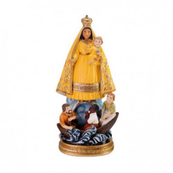 Virgen Caridad del Cobre amarilla 20 cm