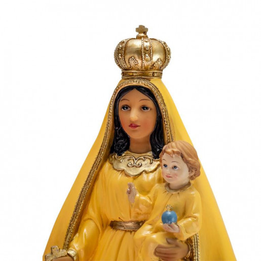 Virgen Caridad del Cobre amarilla 40 cm