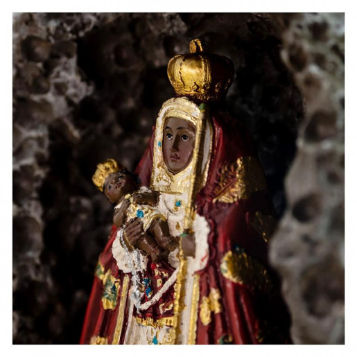 Virgen Candelaria en cueva 16 cm