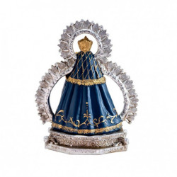 Virgen de la Cabeza azul 13 cm