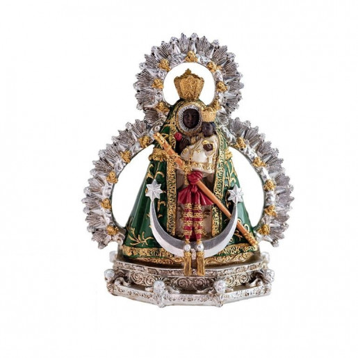 Virgen de la Cabeza verde 13 cm