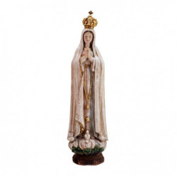 Virgen de Fátima madera 40 cm