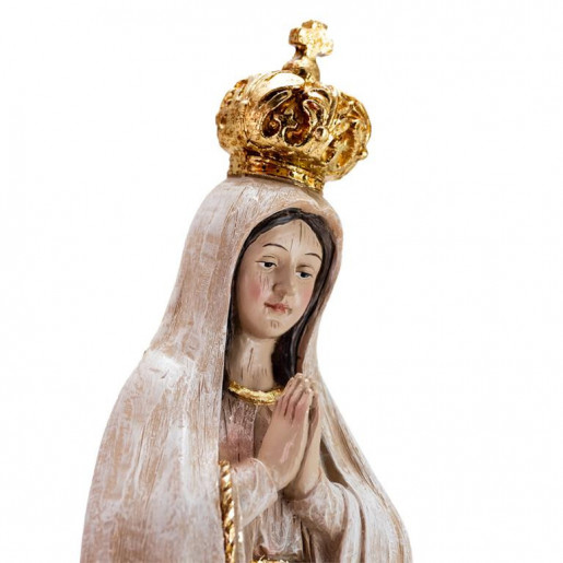 Virgen de Fátima madera 40 cm