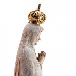 Virgen de Fátima madera 40 cm