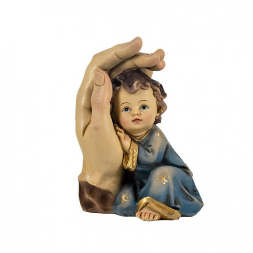 Mano de Dios con niño 12.5 cm