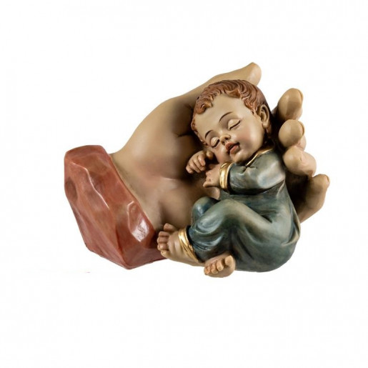 Mano de Dios con niño dormida 9 cm