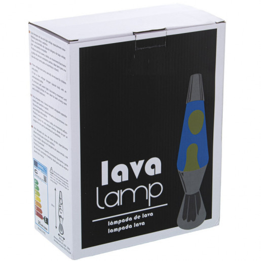 Lampara lava amarillo y azul