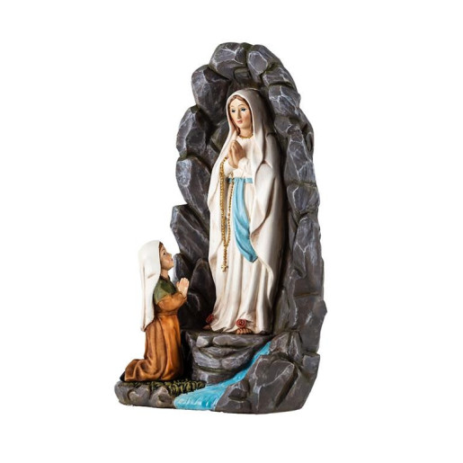 Figura Virgen de Lourdes en la cueva