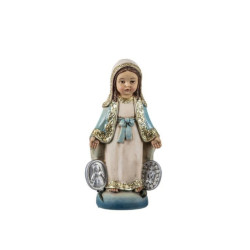 Figura Virgen de la Milagrosa estilo infantil