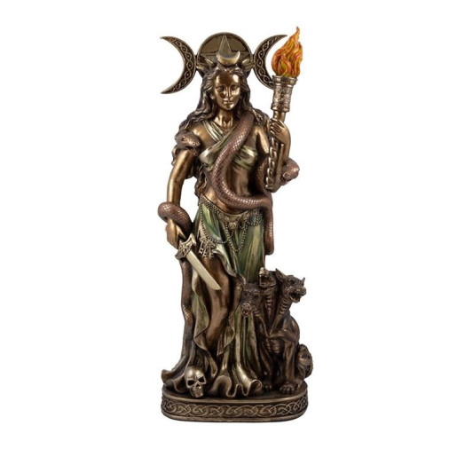 Figura de Hekate guardiana de la noche y diosa de los brujos y hechiceros