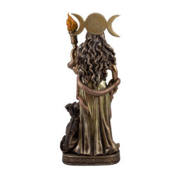 Figura de Hekate guardiana de la noche y diosa de los brujos y hechiceros