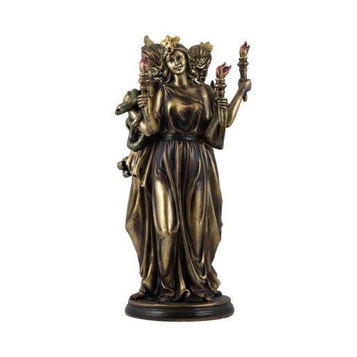 Figura de Hekate guardiana de la noche y diosa de los brujos y hechiceros